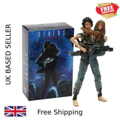 Neca Aliens 2 Ripley Newt PVC Figur Ellen Giger Xenomorph Facehugger Predator