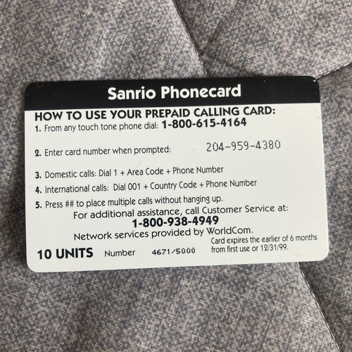 Pekkle Sanrio Phone Card Vintage 90’s Decor - Picture 4 of 4