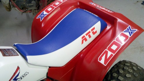 HONDA ATC 250SX seat cover RED ATC LOGO 