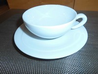 Seltmann Weiden Trio Weiß Teetasse 0,14 Porzellan Neu