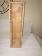 wooden cd rack old used usable condition see photos 