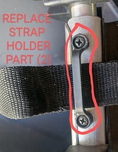 Golf Bat Caddy X4R Replace 2 Strap Holder Loop Hole Guide Bracket Mount Cart Bag