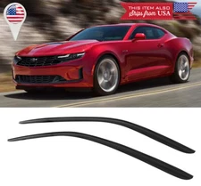 Window Visor Deflector Sun Vent Rain Wind Guard Shade Fit 10-22 Chevy Camaro