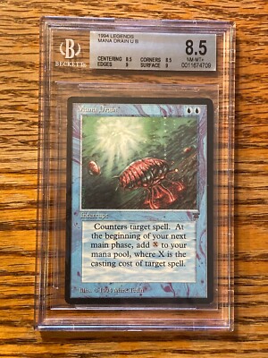 Mana Drain Legends MTG BGS Grade 8.5/9/8.5/9 NM/MT+ (RMA) 4RCards