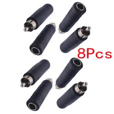 8pcs 6.35mm 1/4" Jack to Male RCA Connector Converter Audio Adapter Mono USA