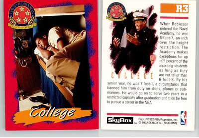 David Robinson 1992-93 SkyBox Flagship Series #R3 Spurs HOF EX Condition