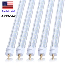 8FT LED Tube Light T8 T12 Single Pin FA8 Bulbs 45W 65W 90W 8Foot LED Shop Light