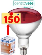 LAMPADA  Philips 150 W Infrarossi Riscaldante per Cuccioli Suini Pulcini Rettili