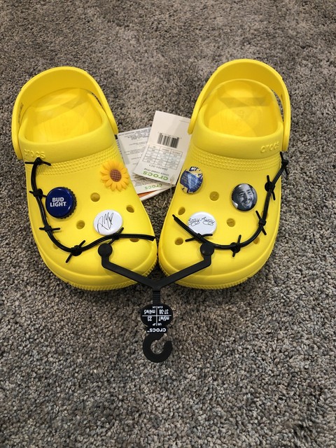 crocs dimitri clog post malone barbed wire