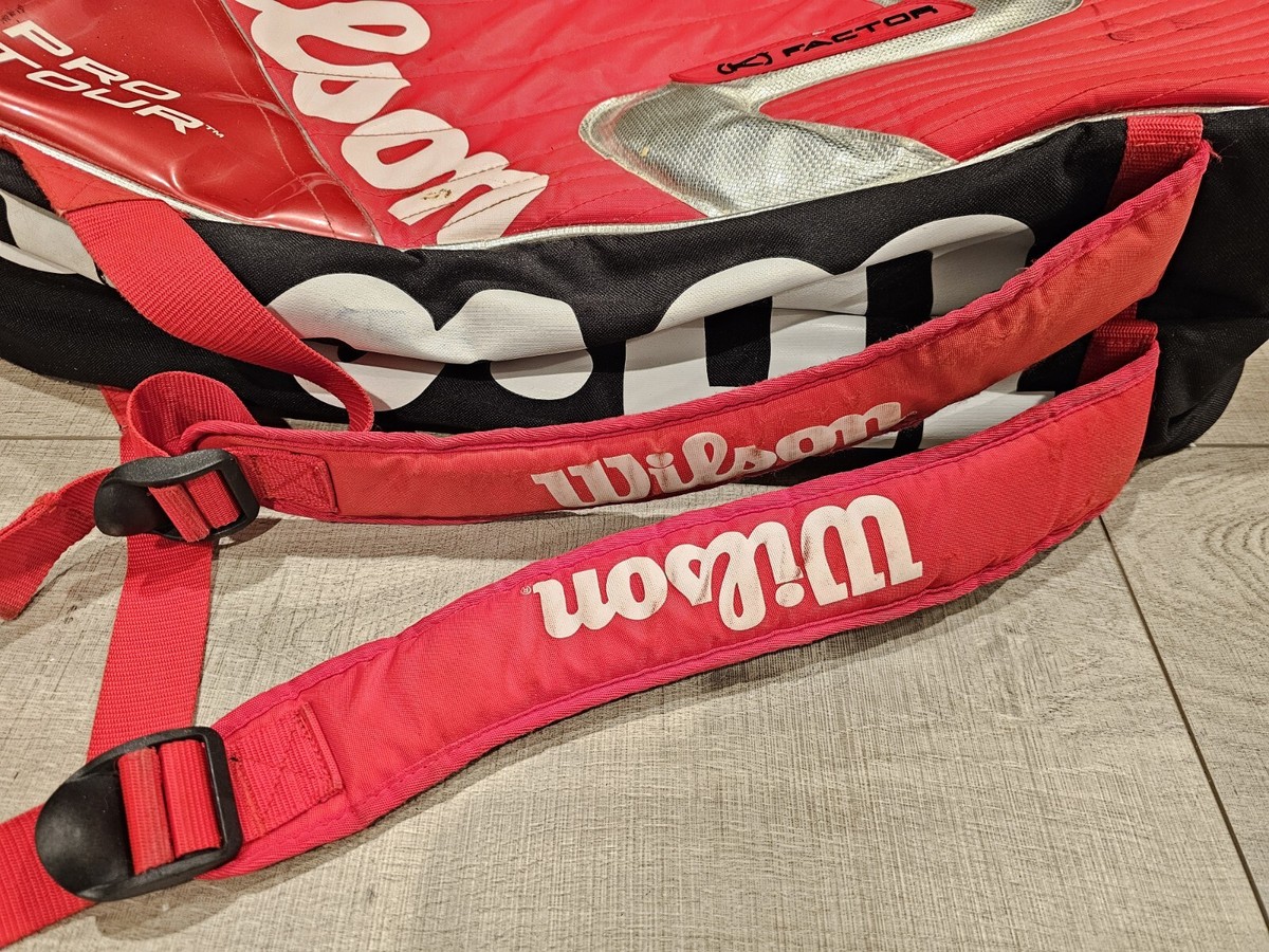 Wilson K Factor Tennis Racquet Bag - 12-pack Pro Tour Red/Silver