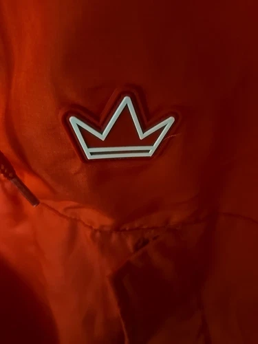 Kings Only Brand  Red Windbreaker Pullover Zip Hoodie Size XL image 7
