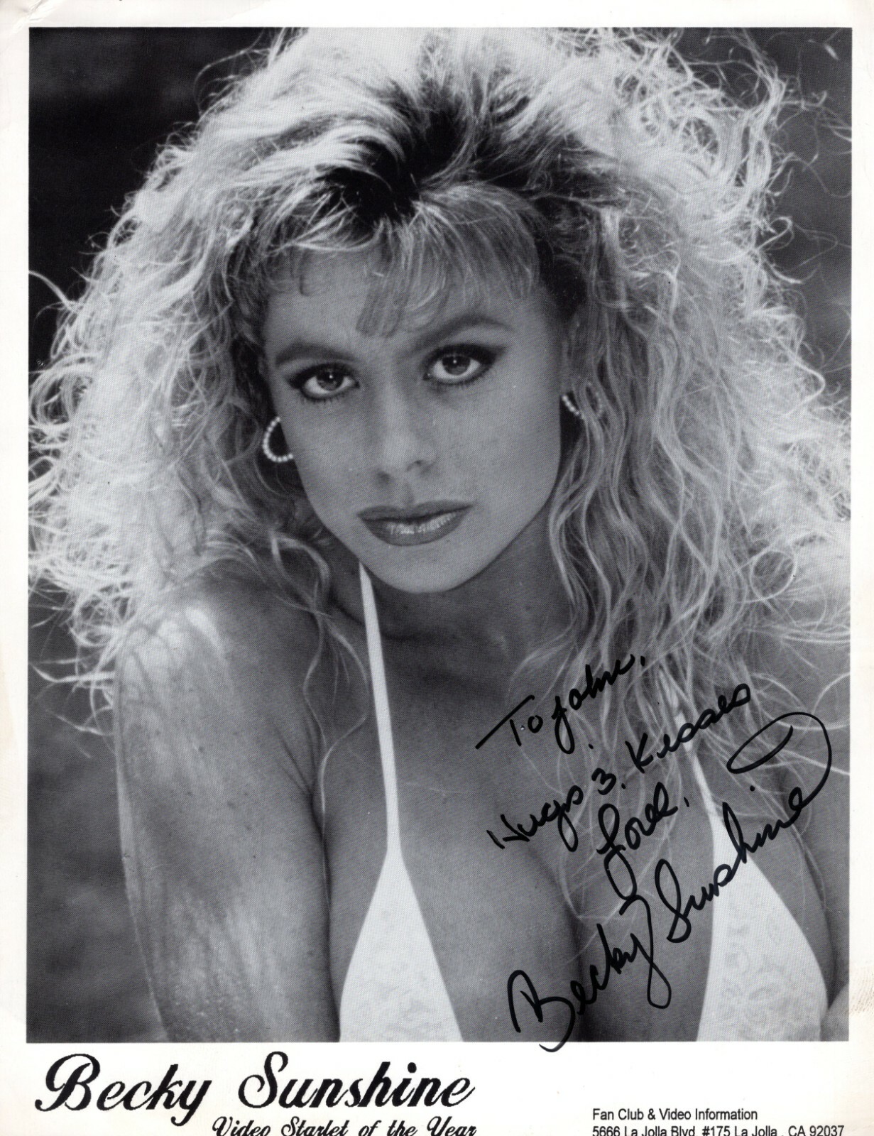 Becky Sunshine Sexy Model Actress Hand Signed Autograph 8.5x11 Photo eBay