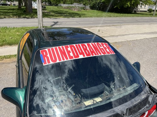 38.5" x 9" Vinyl Car Decal Banner Ruined4banger - Picture 7 of 10