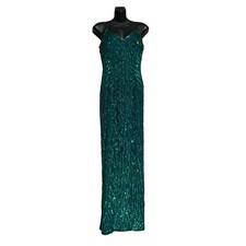Sequin Emerald Gown