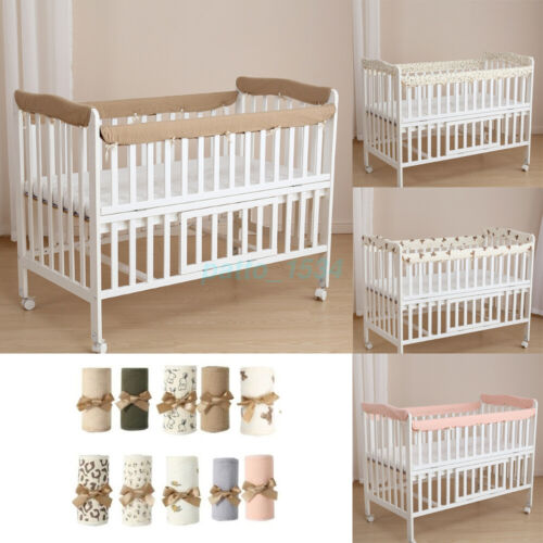 SALE - Baby Cot Rail Cover Crib Teething Pad Guard Padded Soft Bumper Protector - Picture 1 of 20