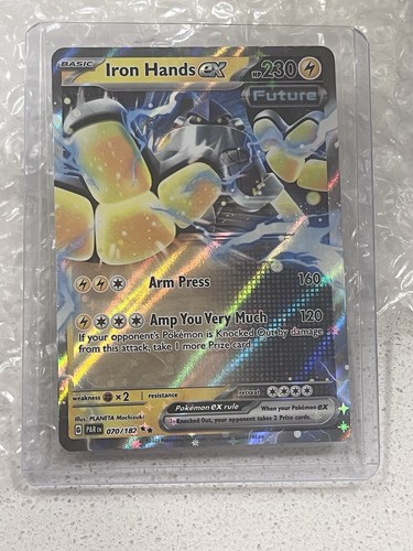 Pokemon Carta Iron Hands Ex 070/182 - Paradox Rift - Rara Doppia
