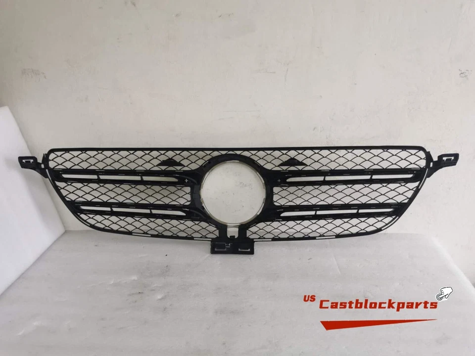 Conjunto de parrilla para Mercedes-Benz GLE350/GLE550e W166 2016-2018 sin orificio para cámara Foto 2 de 3