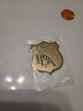 Metal Florida Police Benevolent Assoc. Gold Shield Plaque/Tiny Metal Sign