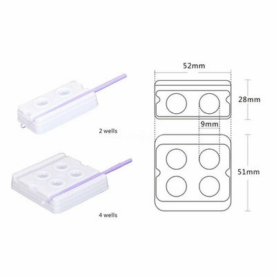 10-200 Pcs Dental Disposable Mixing Wells Bonding Composite Adhesive 2/4 Well