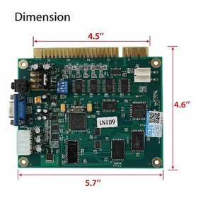 Arcade 2-10Pcs 60 In1 Multicade PCB Board CGA/VGA Output For Classic  JAMMA Game