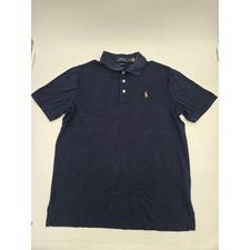 Polo Ralph Lauren Classic Fit Polo Shirt Navy Blue Pony Mens Small