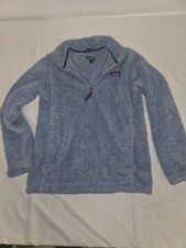 Patagonia Jacket Youth Large Blue Los Gatos Sherpa Fleece 1/4 Zip Pullover