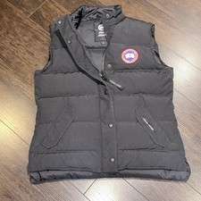 Canada Goose Freestyle Vest Duck Down Puffer Women’s Size L Large Black 2832L
