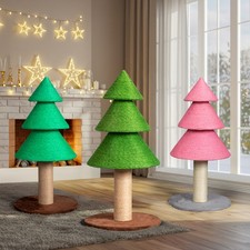 31.5inch Christmas Tree Large Sisal Cat Scratching Post Tower for Indoor Cat Toy