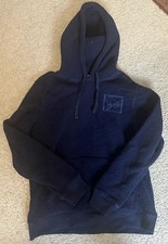 Old Navy Sherpa Fleece Hoodie Navy Blue Women s Size Large