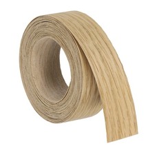 1" x 15ft Wood Veneer Edge Banding, Iron on White Oak Wood Edging Strips