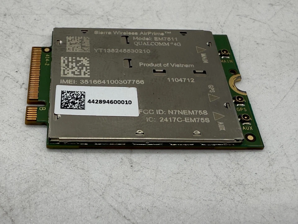 Sierra Wireless em7511 WWAN Cellular Gobi Card Cat-12 - 4G LTE FZ-55 ToughBooks - Image 3 of 4
