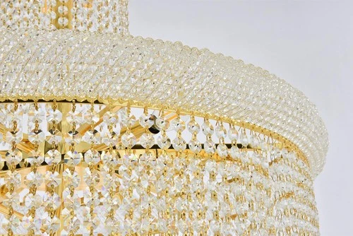 Elegant Lighting Spiral 30" 28 Light Royal Crystal Chandelier - Picture 6 of 9