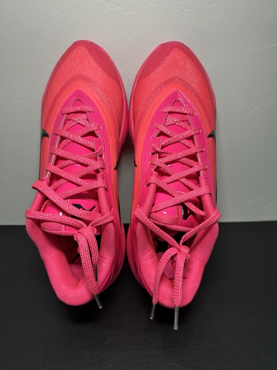 chal.45　「赤色2点」と「ピンク1点」 Nike A'One Warning Label Pink Basketball FZ8605-610 Size Women