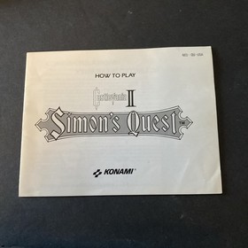 Castlevania 2 II: Simon's Quest con manual NES