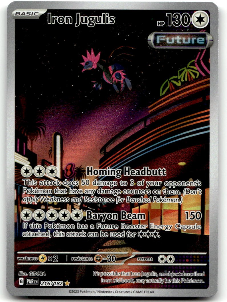 Iron Jugulis - SV04: Paradox Rift #216/182 Illustration Rare NM