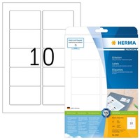 Herma Universal Etiketten Premium 83,8 X 50,8 Mm Weiß 250 Etiketten