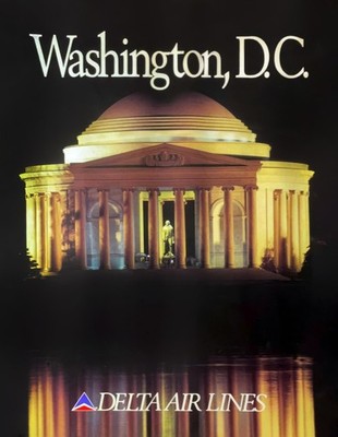Delta Air Lines Washington, DC Reiseposter - artofuniverse0 A1-A4 Poster Tier