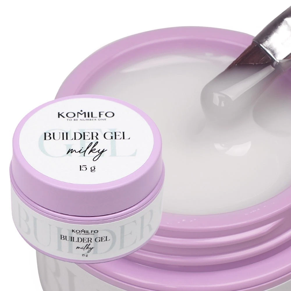 KOMILFO Gel Builder 15ml Liquid Gel Nail System LED UV Color Milky White Clear
Opens in a new window