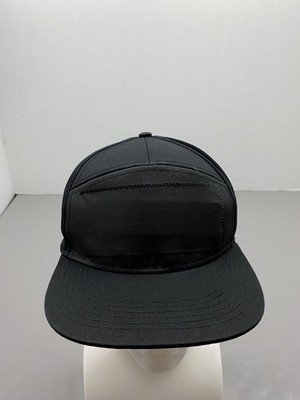 Hat Cap Snap Back One Size Black Twill LED Display Light Up Programmable Mens