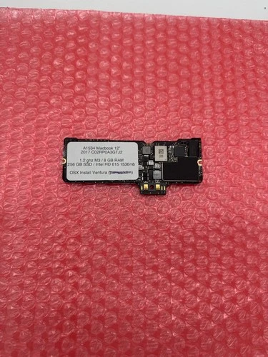 A1534 2017 Logic Board Macbook 12" 1.2 M3| 8 GB | 256 GB SSD (820-00687)