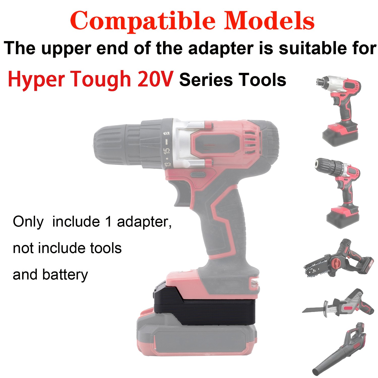 NEW Adapter Bauer 20V Battery Convert To For Hyper Tough 20V Cordless Tools