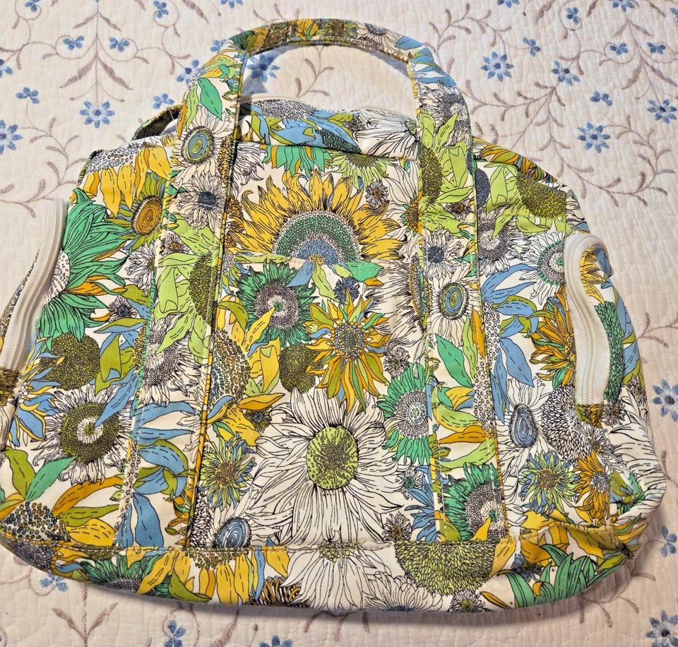 Vintage Liberty of London Susanna Sunflower Satchel Weekender Duffel Bag 17x12x5 - Image 2 of 4