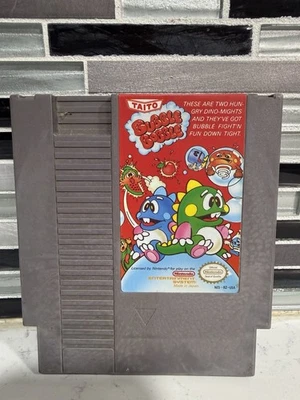 Bubble Bobble Nintendo NES Tested Working OEM Clean Label - Image 1 of 4