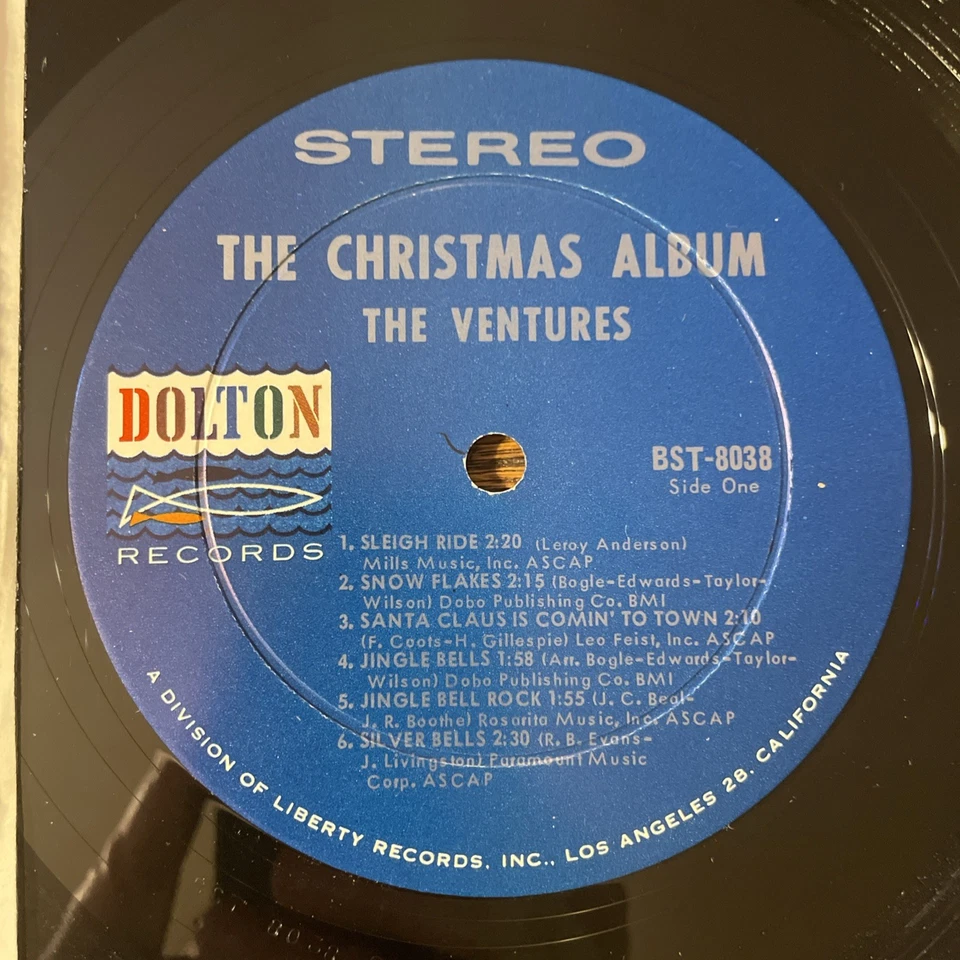 The Ventures Christmas Album LP Dolton Stereo DG True 1st Press TOP M-!!!! - Image 3 of 4