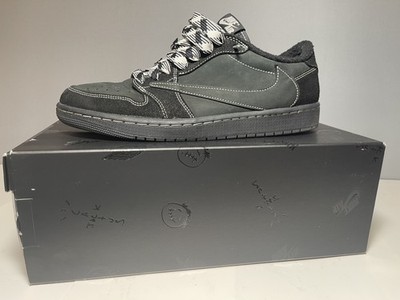 Men s Nike Air Jordan 1 Low OG SP Travis Scott Black Phantom Sz 10.5