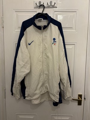 Authentische Nike Italien 1998/2000 Reißverschluss Fußball Trainingsjacke Large Herren