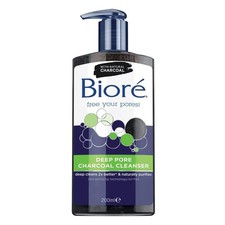 Biore Deep Pore Charcoal Face Wash, Daily Facial 6.77 Ounce Pack of 1