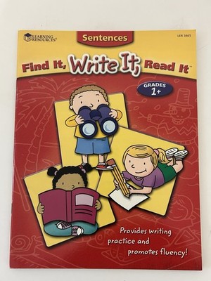 Sentences Find it, Write it, Read it , Grades 1 - Paperback - New