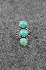 Turquoise & Sterling Silver Ring - Verley Betone - Size 8