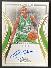 Ray Allen 2022-23 Panini Immaculate Collection Sophisticated Auto /99 #SS-RAY